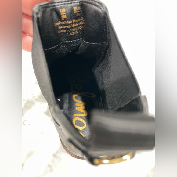 Sam Edelman Laguna Chelsea Boot Size 9 Black Leather Waterproof 2025 Version - Picture 9 of 9